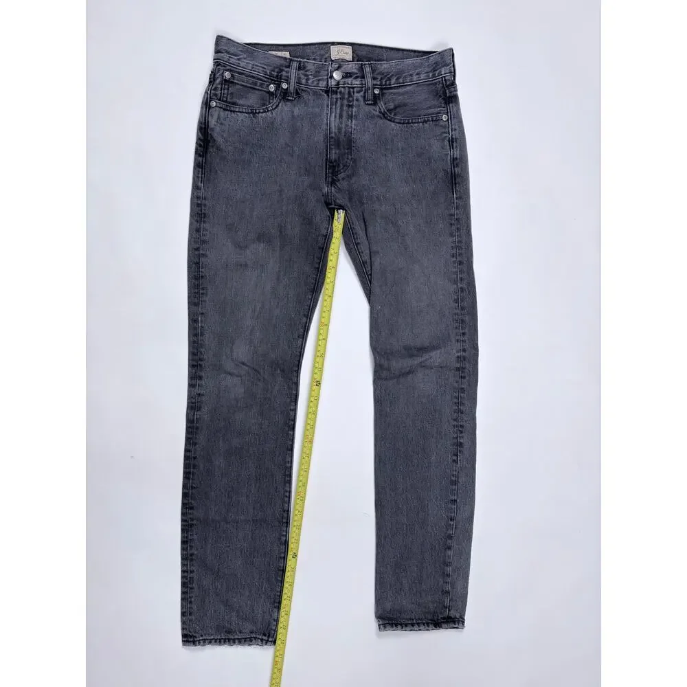 J.Crew 484 Men’s Black Wash Jeans 30x32 Slim Tapered Denim Re-Imagined Cotton